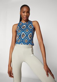 adidas Performance ADIDAS FARM RIO TANK - Top - night indigo/dark marine/cream white