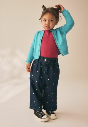 Next, REGULAR FIT - WIDE LEG JEANS - Jeans Relaxed Fit - embroidered rainbow spot