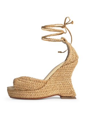 Castañer, BLANCA - WEDGE SANDALS - Sandalias de tacón - natural