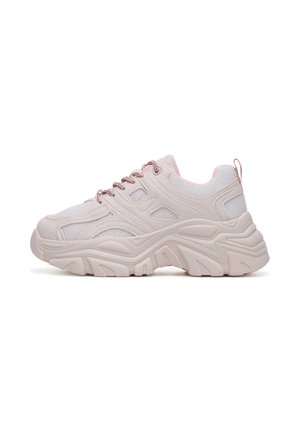 SNEAKERS WITH A THICK - Tenisky - cream/light beige/light pink