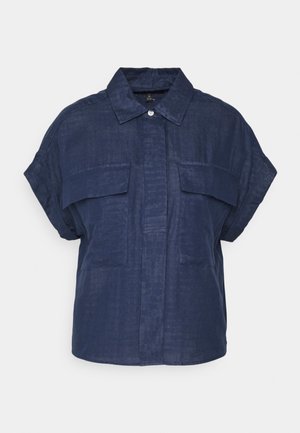ROLLED CUFF UTILITY - Button-down blouse - indigo