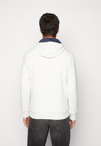 Jack & Jones JJCONTRAST HOOD - Camisola - white melange