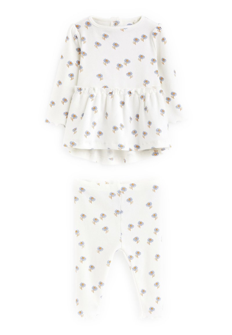 Next SET - Ilgarankovis viršutinės dalies drabužis - blue white daisy peplum