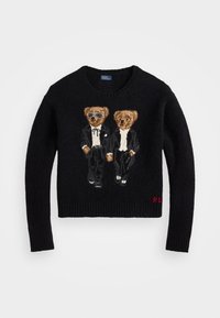 RALPH & RICKY BEAR CREWNECK SWEATER - Maglione - black
