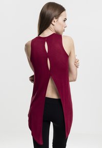 Urban Classics LADIES HILO VISCOSE TOP - Tops - red