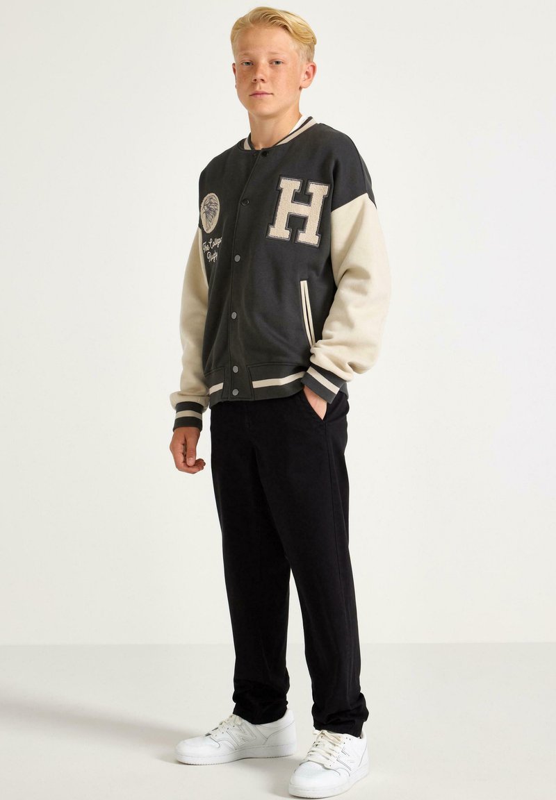 Lindex WILMER WIDE LEG - Chinos - black