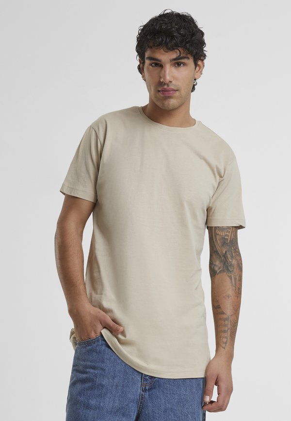 SHAPED LONG - T-Shirt basic - sand