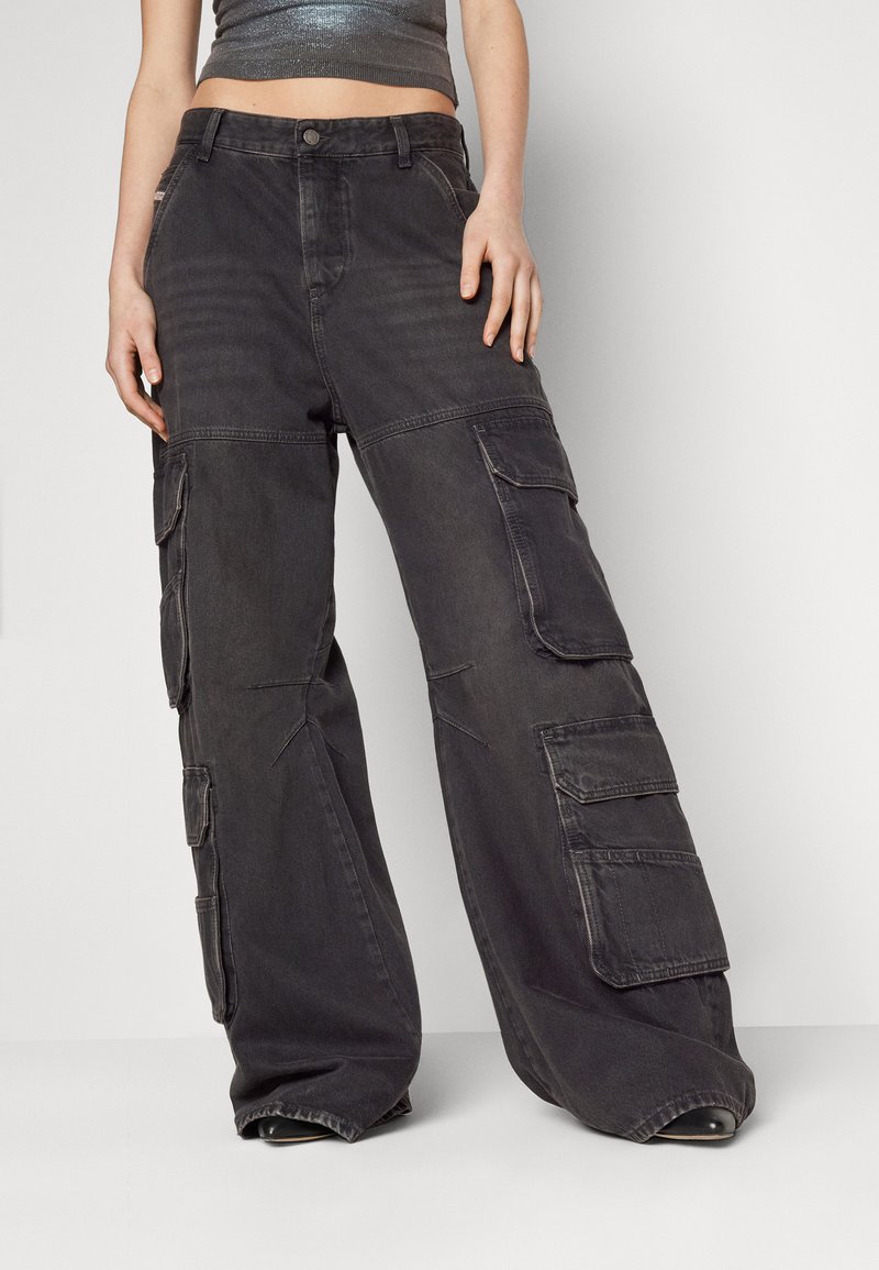 Diesel SIRE CARGO-D - Jeans Straight Leg - grey denim - Zalando.de