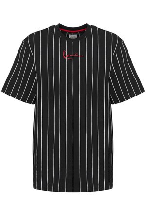 SMALL SIGNATURE PINSTRIPE - Print T-shirt - black/white