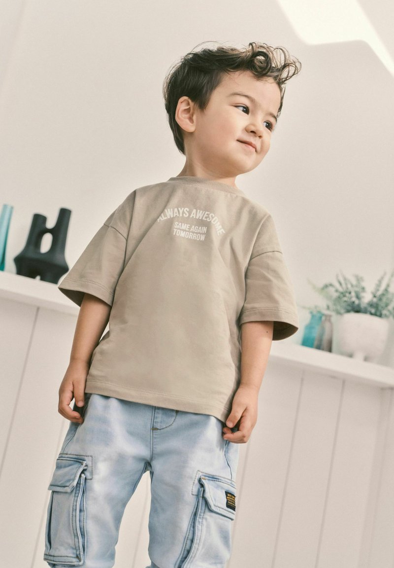Next SIMPLE SHORT SLEEVE - T-shirt imprimé - neutral