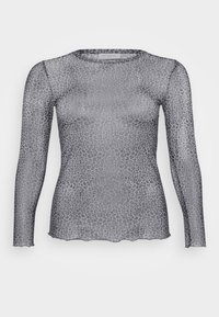 CARVICKY LEO SHINY O NECK - Top s dlouhým rukávem - phantom/silver