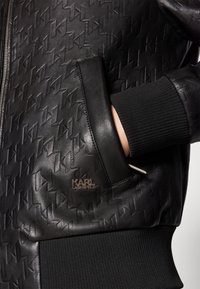 KARL LAGERFELD BLOUSON - Casaco de couro - black