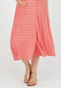 Attesa Maternity FEDERICA-MATERNITY NURSING MIDI - Vapaa-ajan mekko - coral red