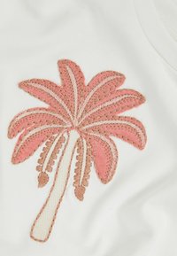 Reiss REISS PALMER COTTON PALM TREE CROPPED T-SHIRT - Trükipildiga T-särk - ivory