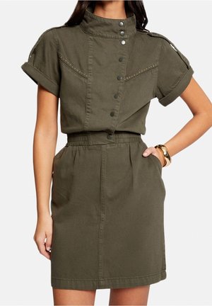 Blusenkleid - khaki