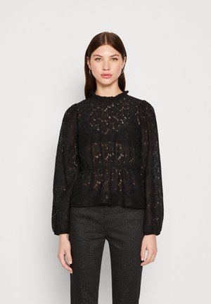 Pieces PCJANESSA - Μπλούζα με μακριά μανίκια - black