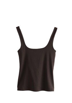 Next, REGULAR FIT - SOFT TOUCH  - Top - chocolate brown