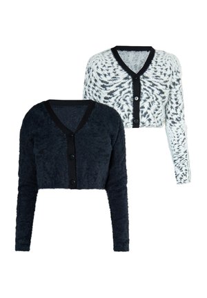 Mo, 2-PACK - Cardigan - schwarz weiss schwarz