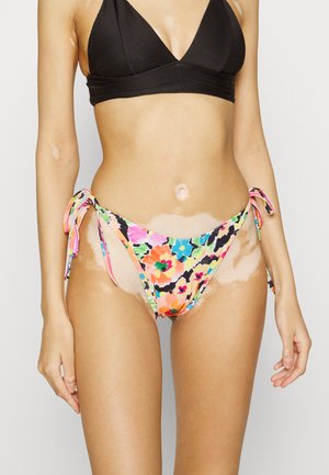 JACKIE HIGH LEG TIE SIDE BRAZILIAN IN FLORAL - Bikini bottoms - dark retro