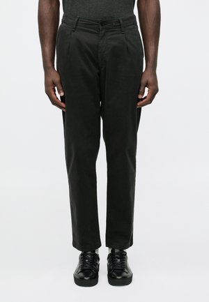 EVAN PLEATED - Chino - black