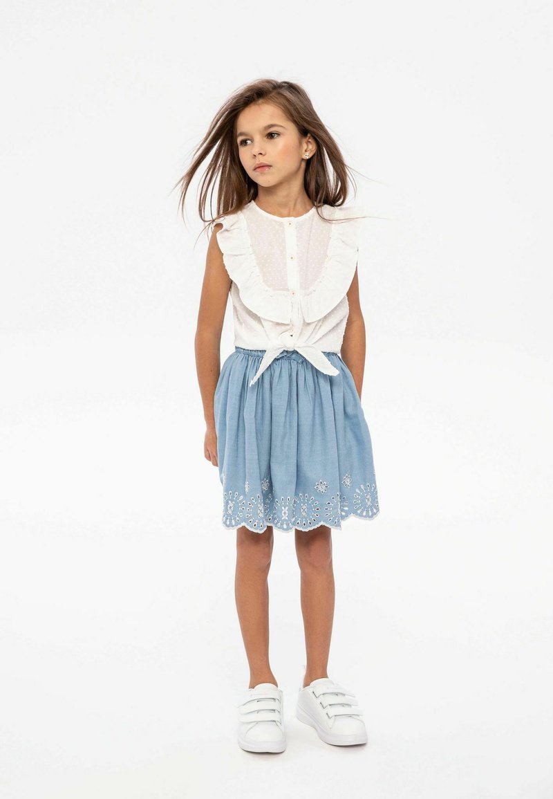 MINOTI Jupe trapèze - blue/bleu - ZALANDO.FR