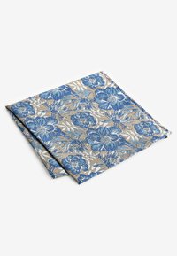 Next SET REGULAR - Díszzsebkendő - neutral brown navy blue floral