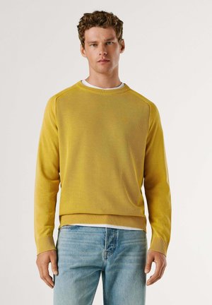 Striktrøje - siena yellow