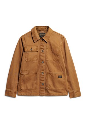 Superdry & Co CHORE - Chaqueta vaquera - denim co tobacco brown
