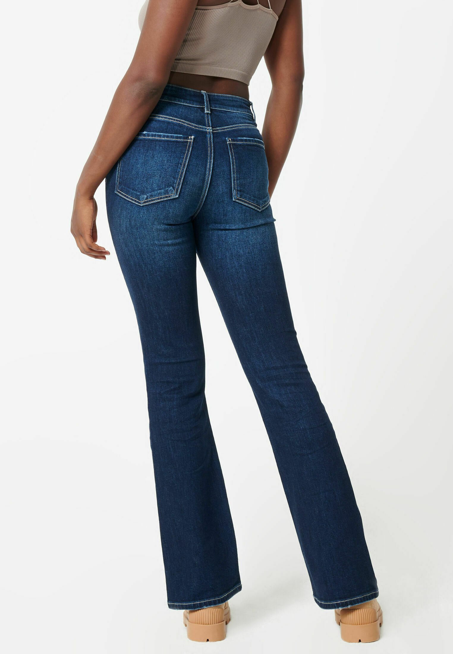 Pimkie BOOTCUT JEANS - MID WAIST - Jeans bootcut - dunkelblau/blu scuro -  Zalando.it