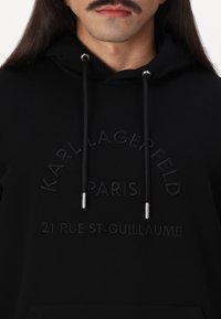KARL LAGERFELD Felpa con cappuccio - black
