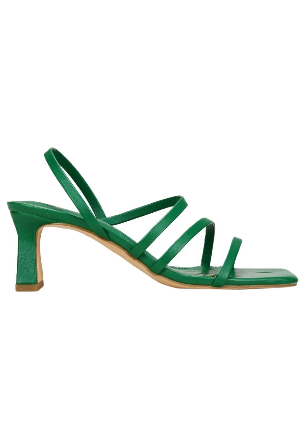 Sandalias de tacón ancho verdes | online en Zalando