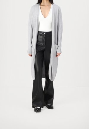 Cardigan - mottled light grey