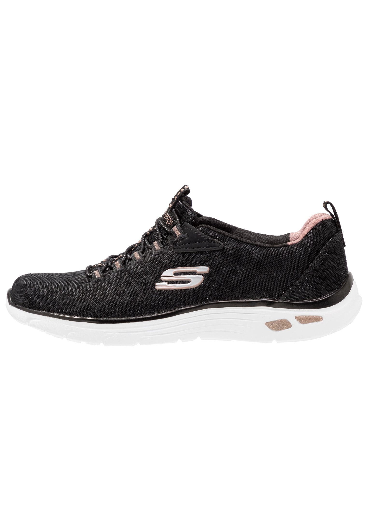skechers black rose gold