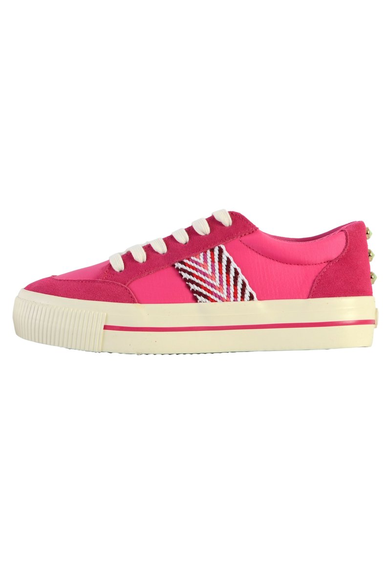 Desigual Sneakers laag donkerroze