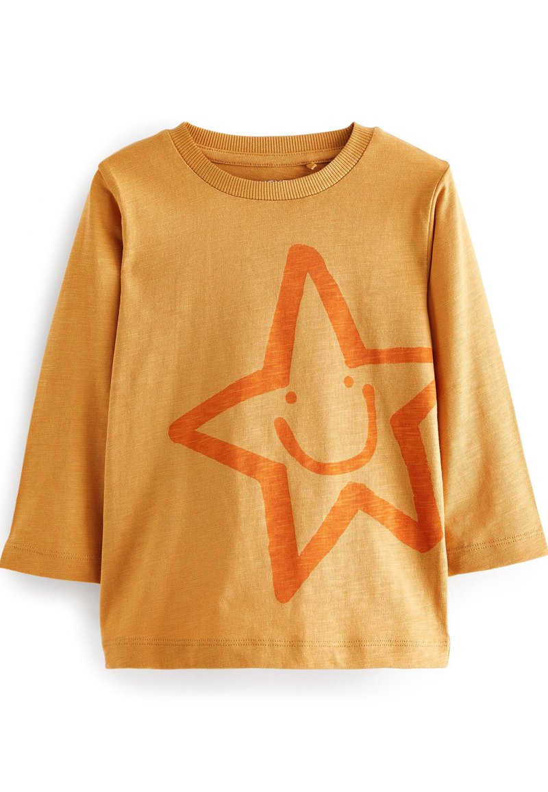 Next CHARACTER STANDARD - Hosszú ujjú felső - ochre yellow smile star