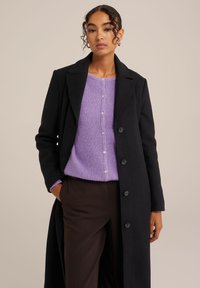 WE Fashion Klasisks mētelis - black