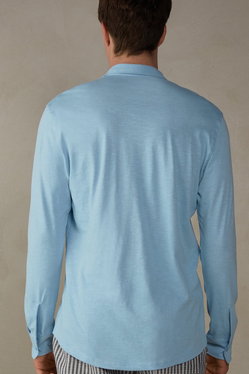Herren Pyjamas | Intimissimi LANGARM Nachtwäsche Shirt light blue/türkis - PS99099 Herren Pyjamas | Intimissimi LANGARM Nachtwäsche Shirt light blue/türkis - PS99099
