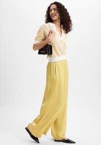 DRYKORN KURZARM  - Poloshirt - gelb weiß