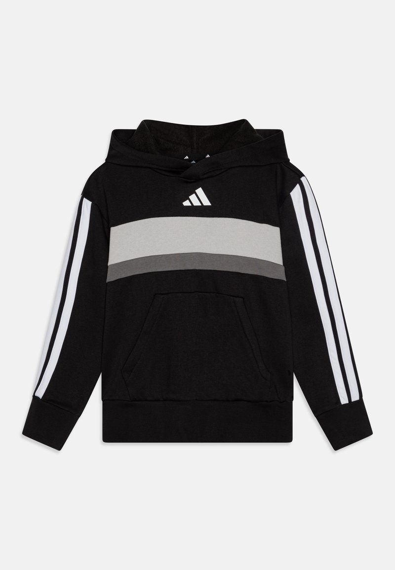 adidas Performance SEASONAL ESSENTIALS TIBERIO JUNIOR UNISEX - Bluză de molton - black/white/grey two