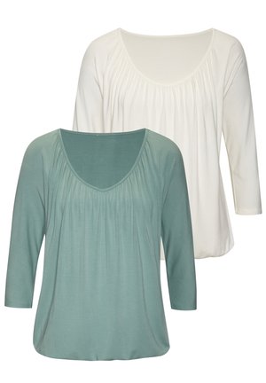 3/4-ARM 2 PACK - Longsleeve - mint, creme