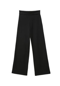 WITH FOLD-OVER WAIST - Bukser - black