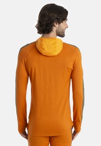 icebreaker MERINO 200 MID WEIGHT SONEBULA HALF ZIP HOOD - Maglietta a manica lunga - DARK ORANGE
