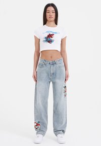 Ed Hardy KOI-BABY - Triko s potiskem - bright white