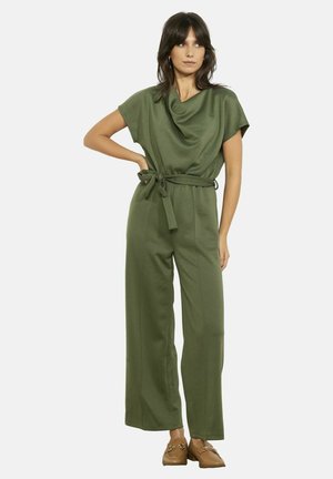 DRAPED BELTED - Overal - khaki med