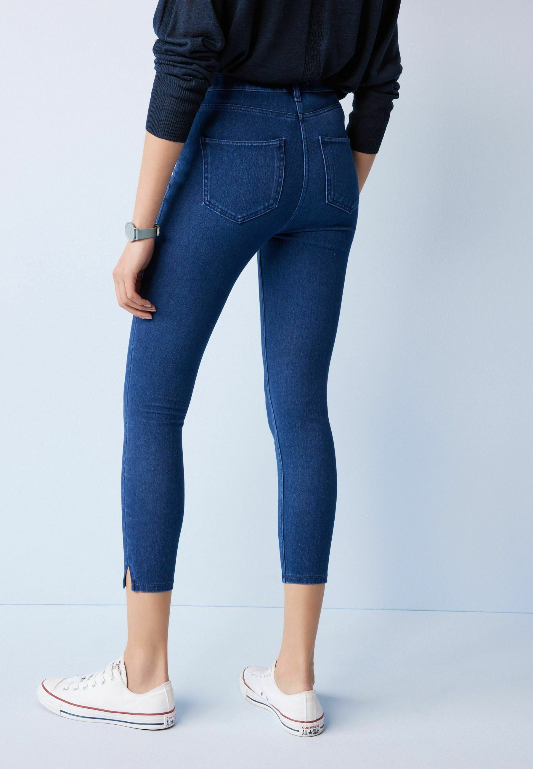 Next CROPPED - Jeggings - dark blue 
