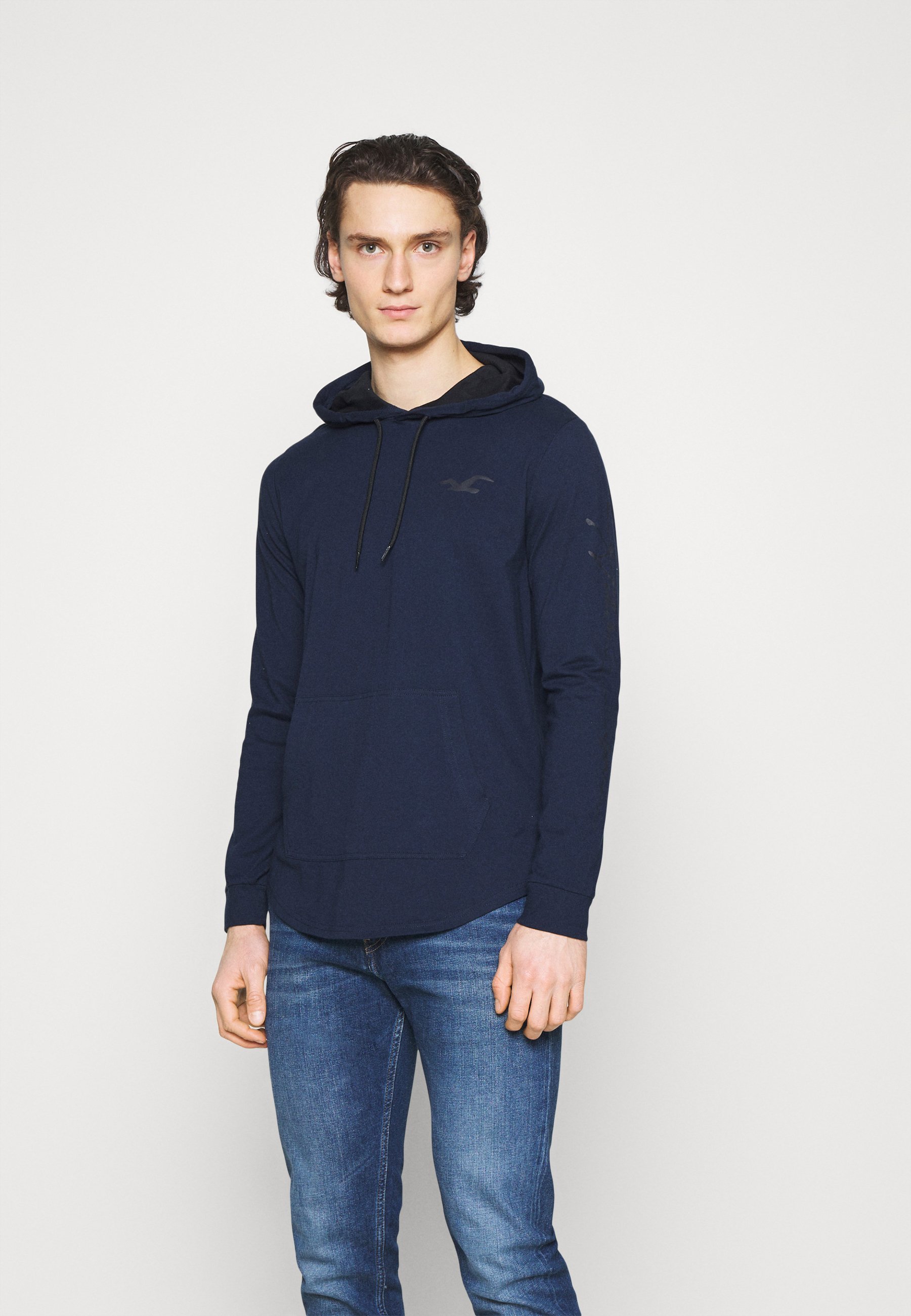 Hollister Co. ICONIC HOODS - Camiseta de manga larga - navy/azul marino -  Zalando.es