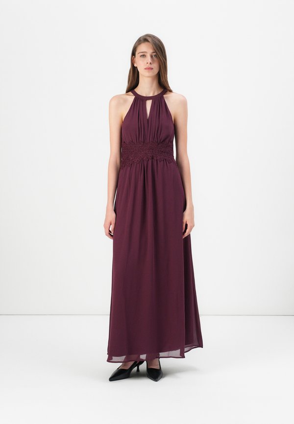 VIMILINA HALTERNECK - Maxi dress - fig