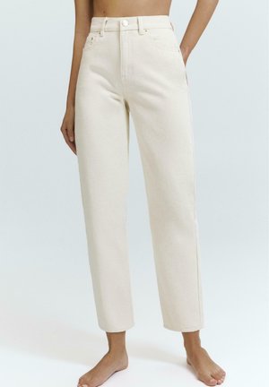 Ravne kavbojke - mottled beige