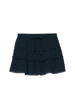 Superdry & Co, SUPERDRY CHEESECLOTH TIERED MINI SKIRT.. - A-snit nederdel - eclipse navy