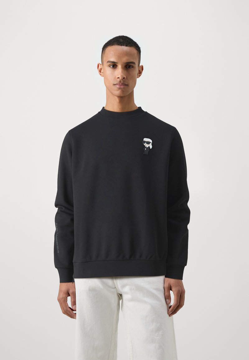 KARL LAGERFELD CREW NECK - Sportinis megztinis - black
